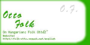 otto folk business card